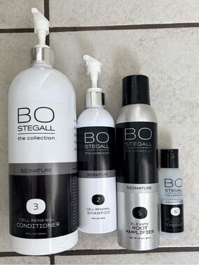 BO Stegall Signature Cell Renewal Hair Set in White & Black